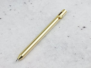 New - BOLT Retractable Nib Fountain Pen - Brass